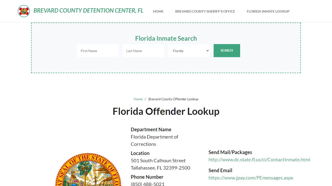 Florida Inmate Search, Jail Rosters